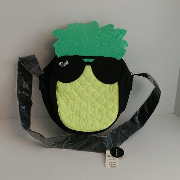 NWT Pink Victoria's Secret pineapple shoulder bag